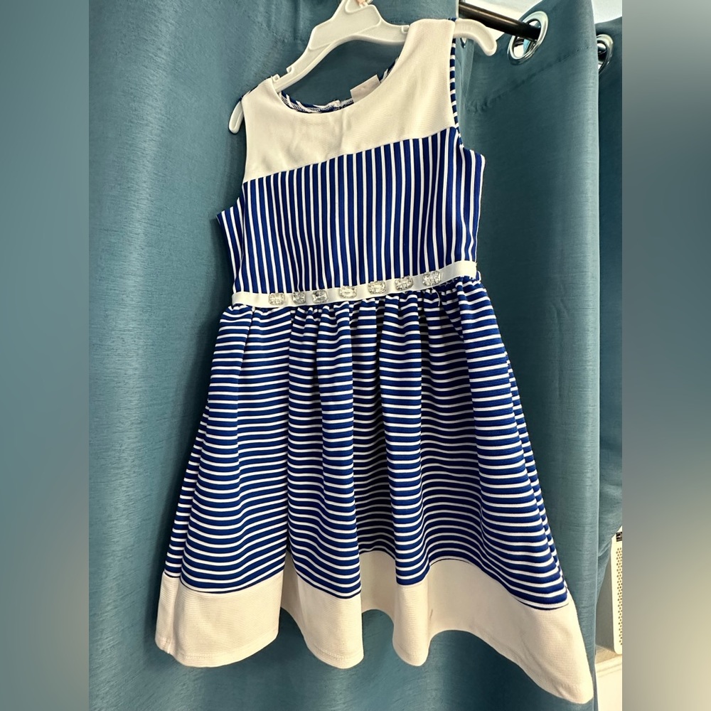 Blue stirpe dress